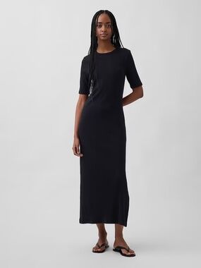 NWT Gap Modern Maxi Dress // Black